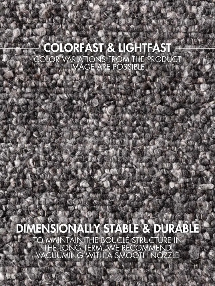 Тъмносива ръчно изработена пътека от букле 80x200 cm Notting Hill Portobello – Ted Baker