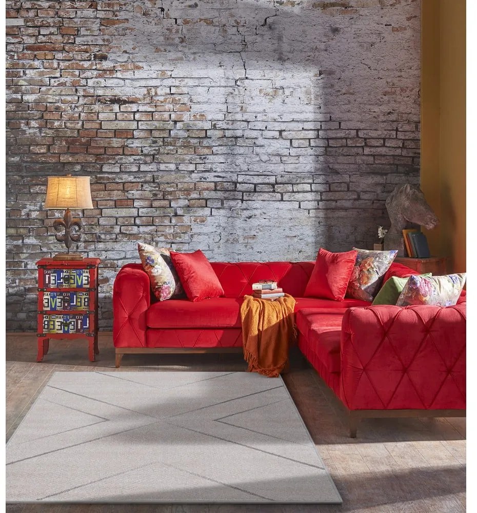 Кремав килим 160x230 cm Lori – FD