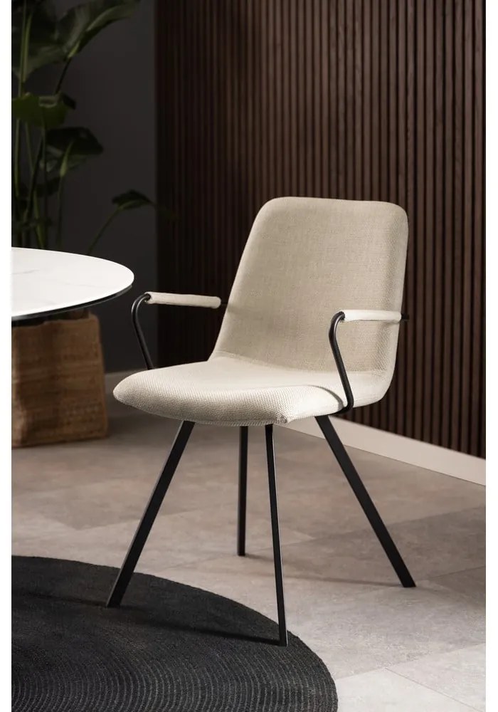 Кремави трапезни столове в комплект от 2 броя Selina - Actona