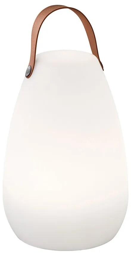 LED настолна лампа в бяло и кафяво (височина 26 cm) Ruby – Fischer &amp; Honsel