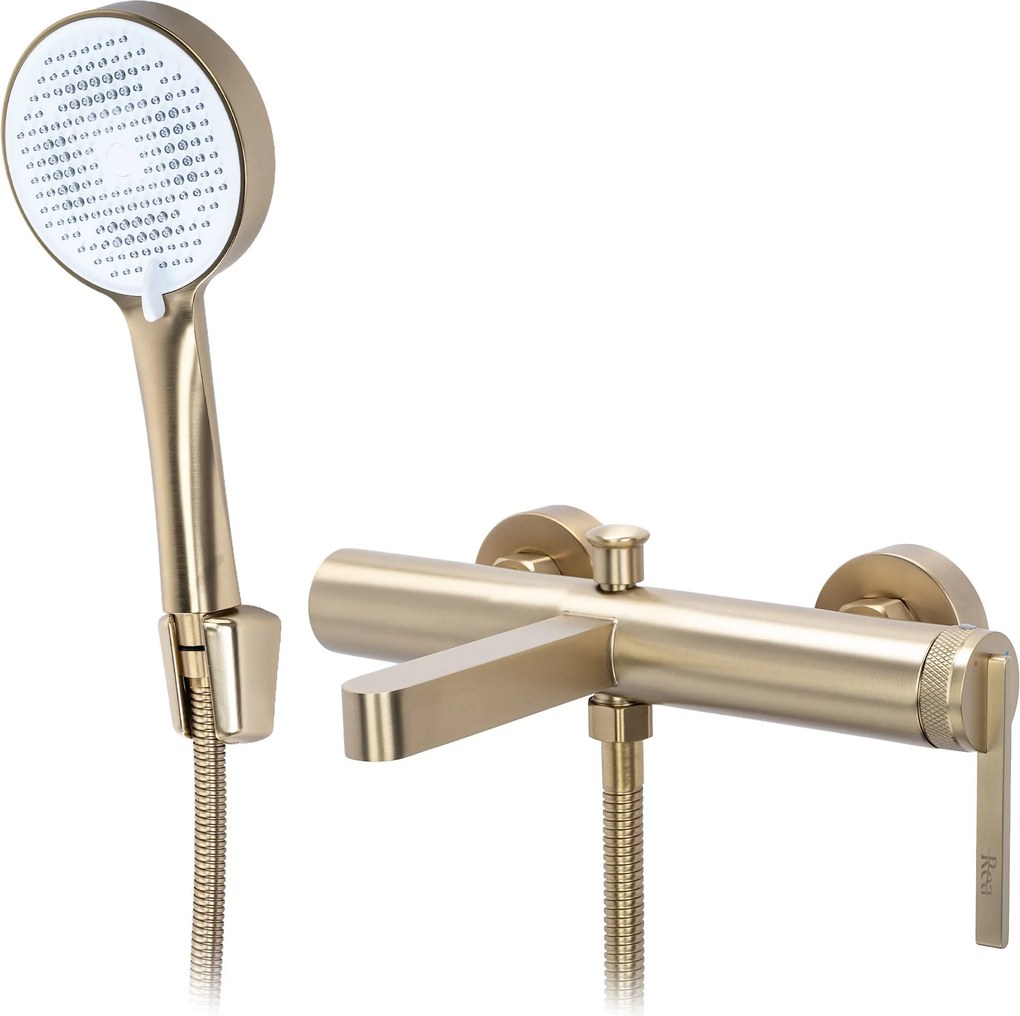 Смесител за вана Rea Grace Brush Gold