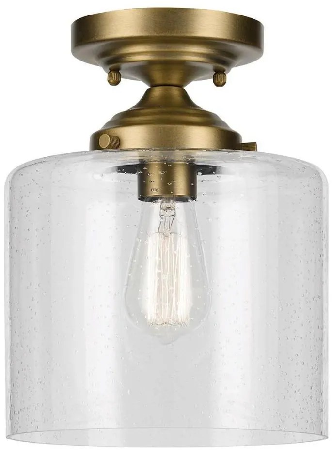 Kichler KL-WINSLOW-SF-NBR-Плафон WINSLOW 1xE27/60W/230V Ø 21,6cm месинг