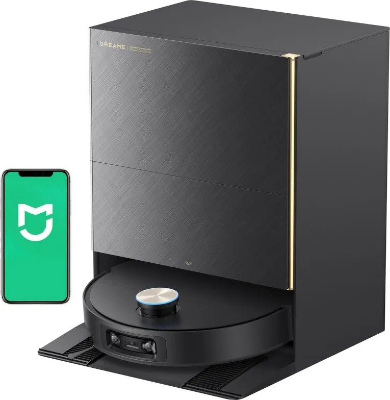 Прахосмукачка робот Dreame X60 Ultra RLX86DE, 35000 Pa, 180 мин, 0.2 л, VersaLift, OmniSight AI, Автоматично дозиране и самопочистване, Гласови команди, Черен