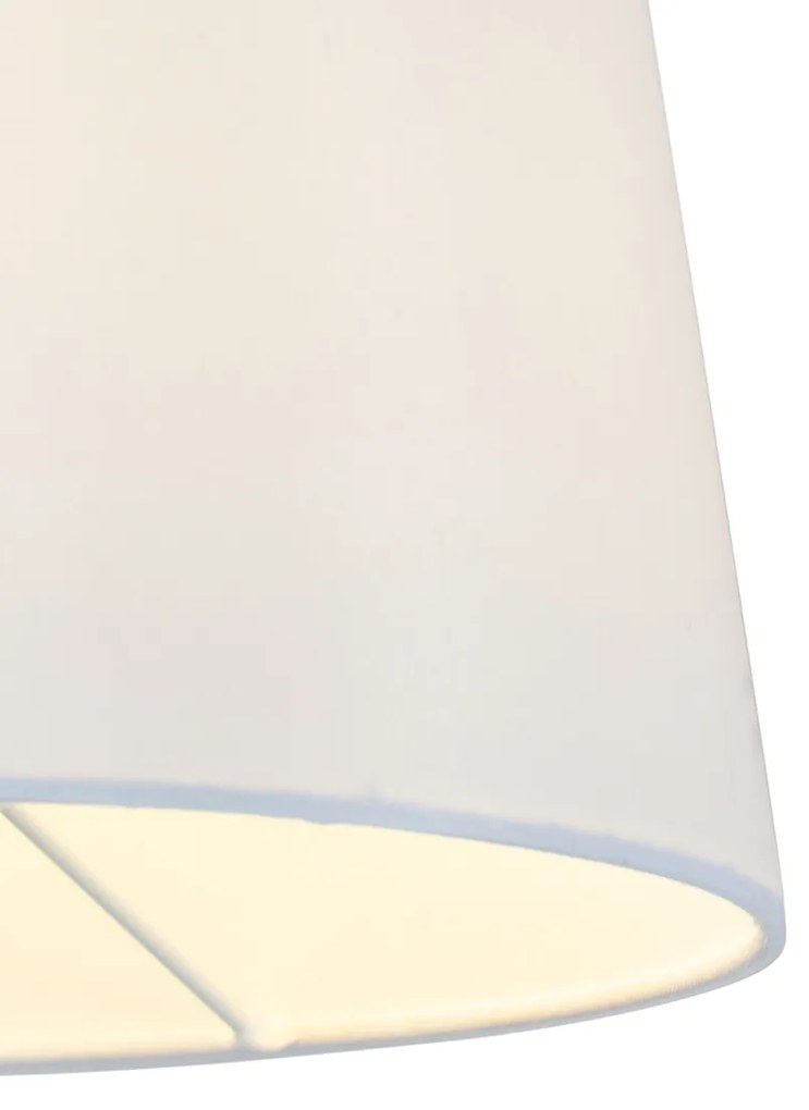 Интелигентна стенна лампа бронз с бял абажур с Wi-Fi A60 - Ladas Deluxe