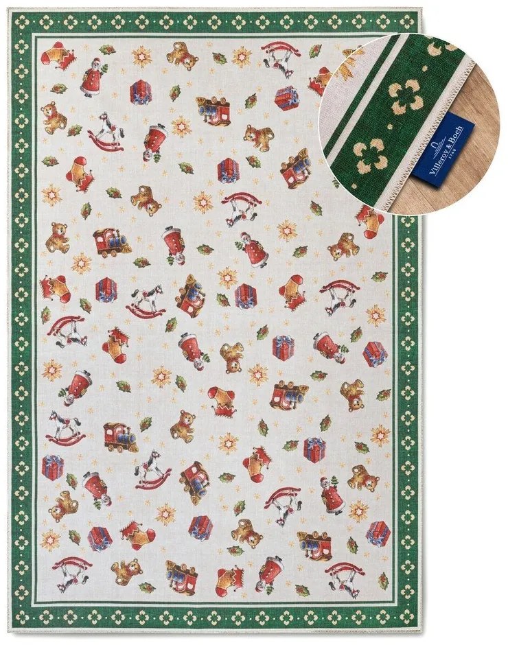 Зелен килим с коледен мотив 160x230 cm Green Christmas – Villeroy&amp;Boch