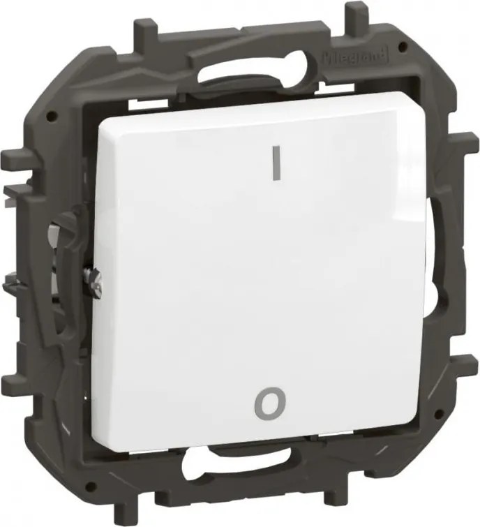 Legrand Двуполюсен ключ 16A цвят Бял Niloe New NP2113WH