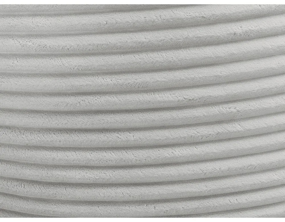 Светлосив пуф от рипсено кадифе Socrate – Bobochic Paris