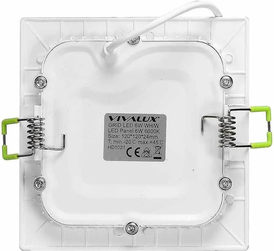 LED панел GRID, бял, 6W, 4000K