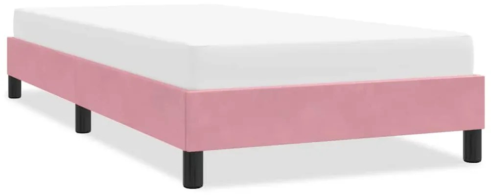 4101348 vidaXL Рамка за легло без матрак Pink 100x210 cm Кадифе