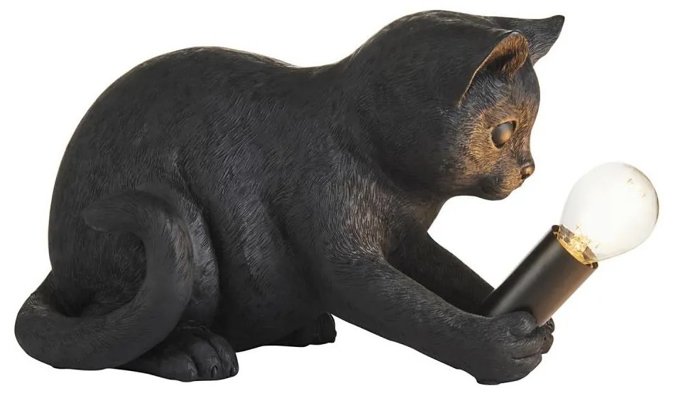 Endon 107390 - Настолна лампа KITTEN 1xE14/7W/230V черен