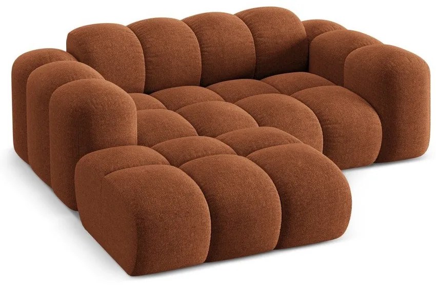 Теракотен шенилов ъглов диван (ляв ъгъл) Treno – Cosmopolitan Design