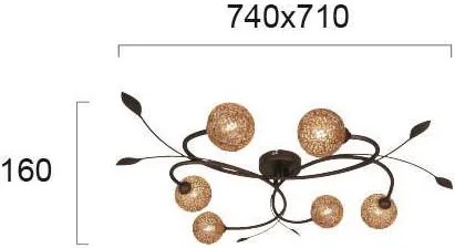 Полилей Viokef Sissy осветително тяло с шест светлини