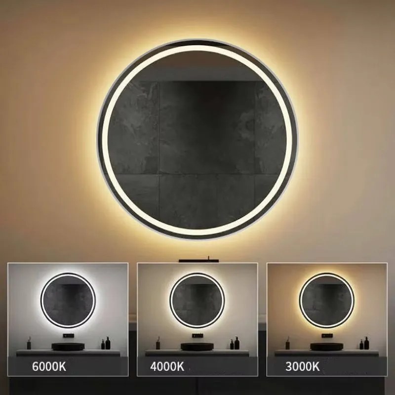 Огледало LED 80cm MMJ BRUSH SILVER