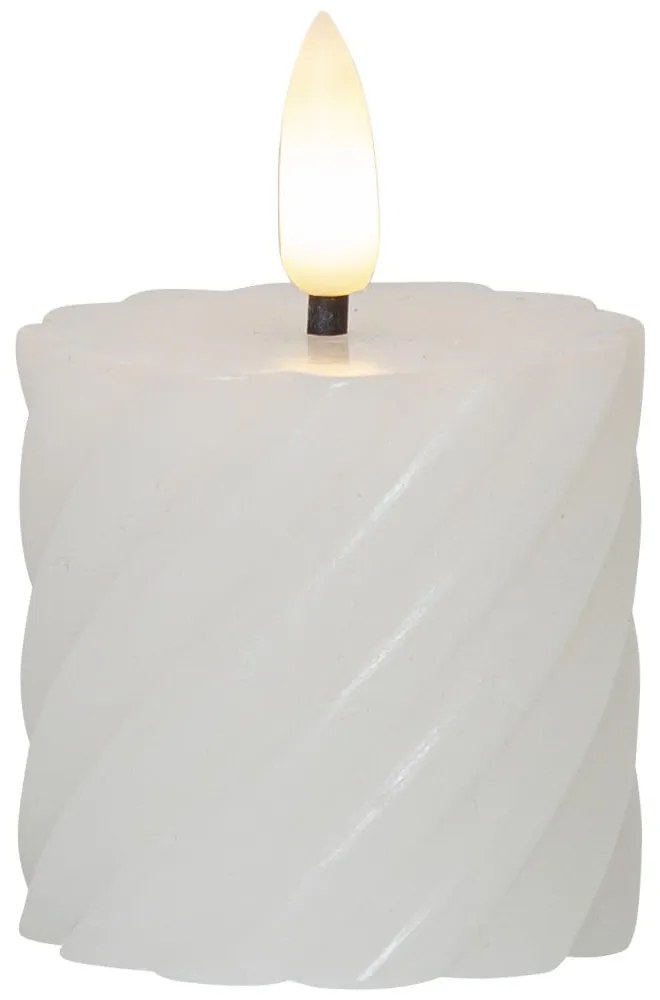 Комплект от 2 LED свещи от бял восък, височина 7,5 см Flamme Swirl - Star Trading