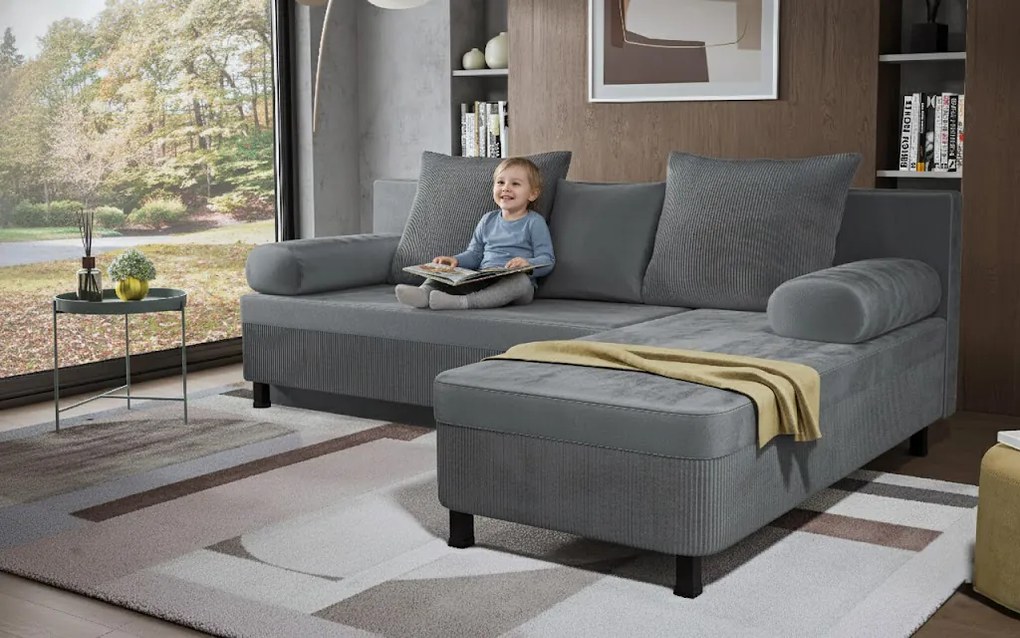 Разтегателен ъглов диван Делано