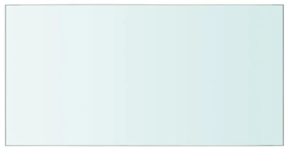 243814 vidaXL Плоча за рафт, прозрачно стъкло, 40 x 20 см