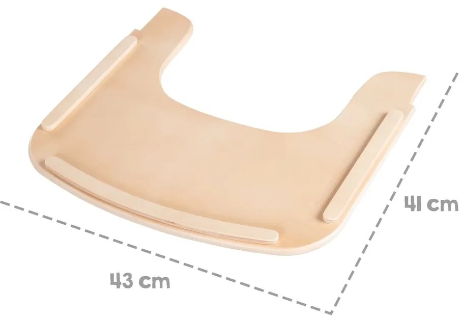 Поднос за детско столче в естествен цвят Sit Up Flex – Roba
