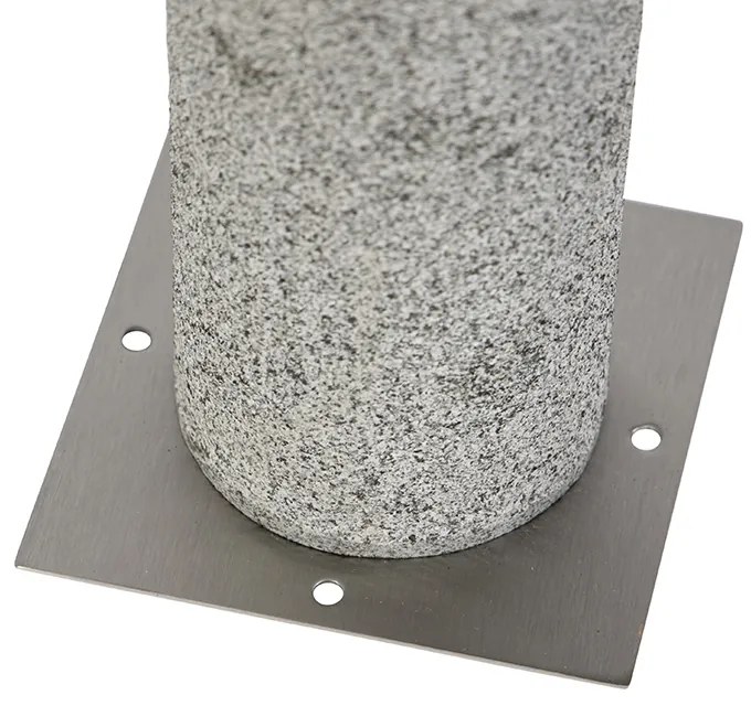 Модерна външна подова лампа гранит 40 см - Happy