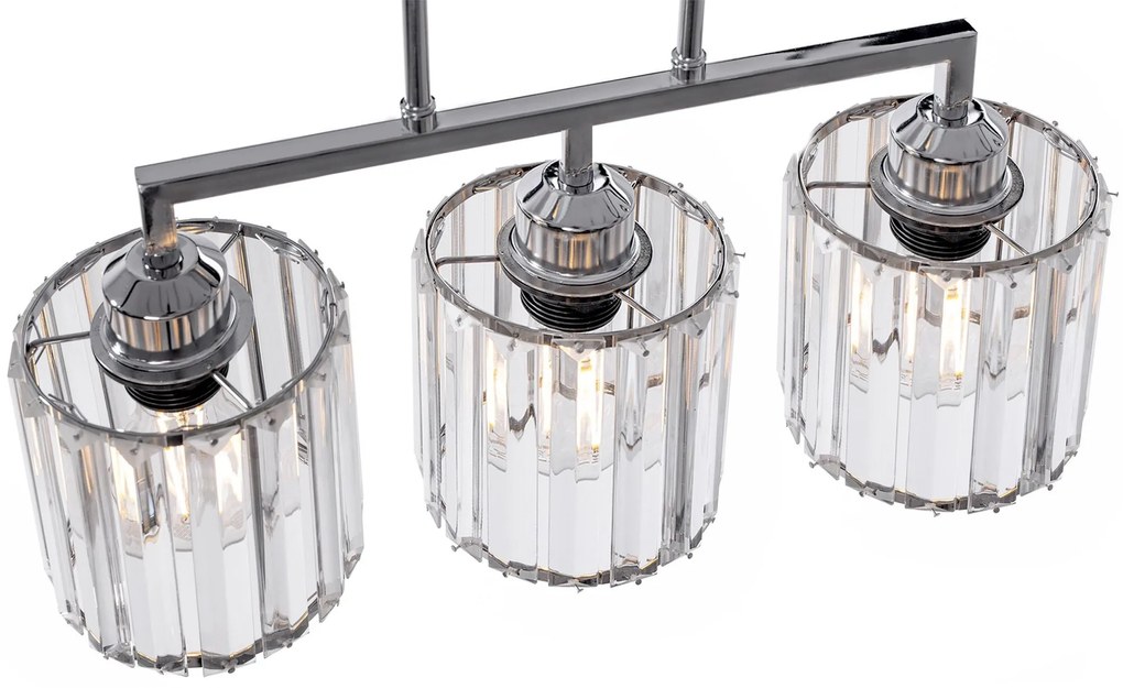 КРИСТАЛЕН ПОЛИЛЕЙ GLAMOUR CHROM 3xE27 392228