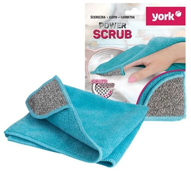 York Кърпа Power Scrub, микрофибърна, 35 x 35 cm