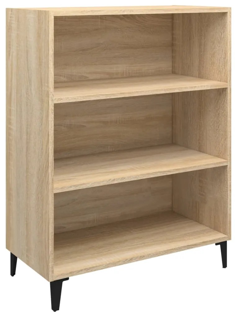 812252 vidaXL Сайдборд, дъб сонома, 69,5x32,5x90 см, инженерно дърво