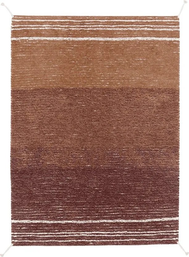 Памучен килим в тухлен цвят 170x240 cm Twin Toffee – Lorena Canals