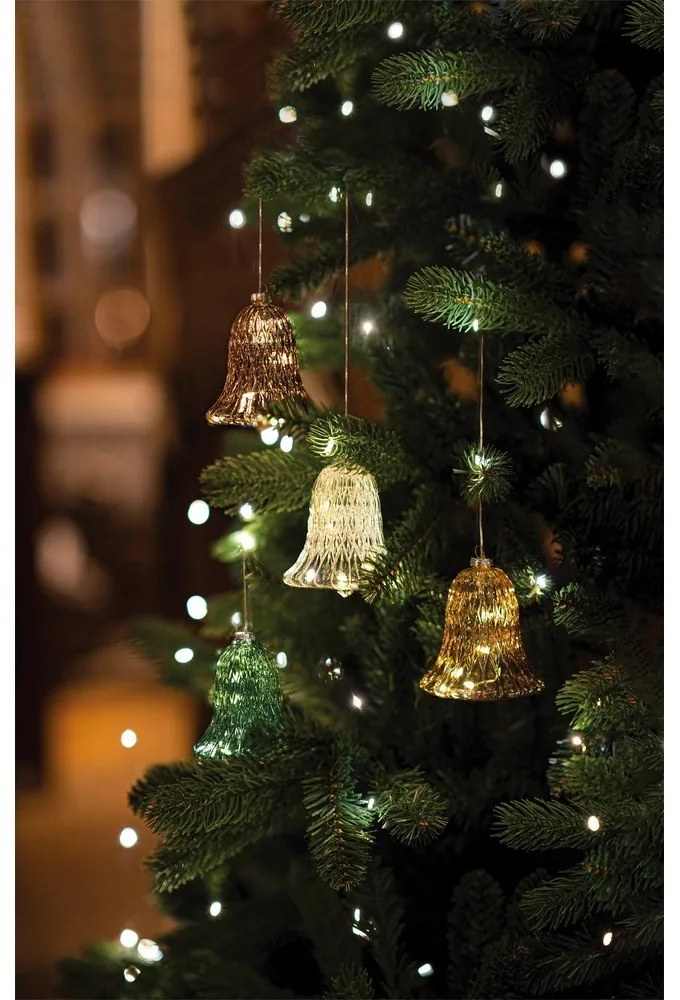 Зелена светлинна декорация ø 9 cm Luna - Sirius