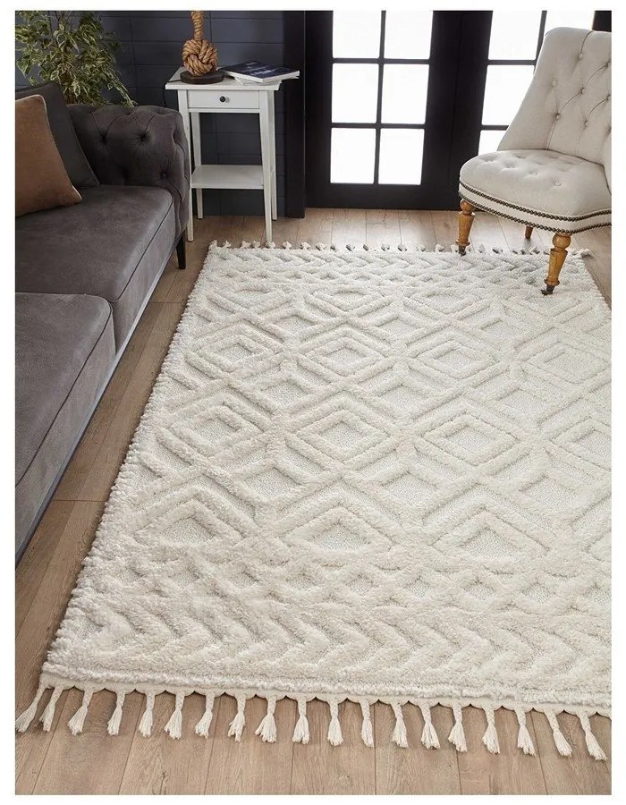 Бежов килим 170x120 cm Shaggy - Mila Home