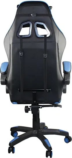 Гейминг стол Pu BF7850-Черен-синьо