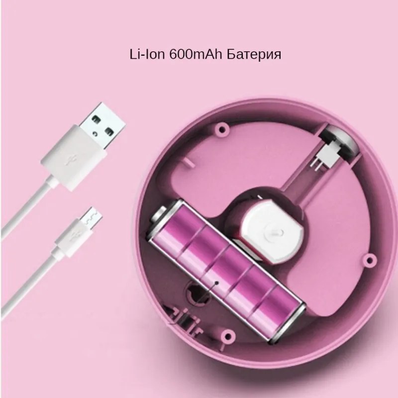 Мини прахосмукачка с USB зареждане Attractive, Подходяща за прах и трохи, 8х8 см, Li-ion 600 mAh, Асорти