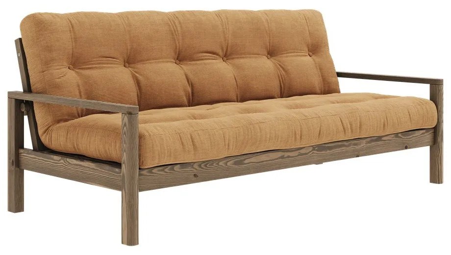 Разтегателен диван в цвят горчица 205 cm Knob - Karup Design