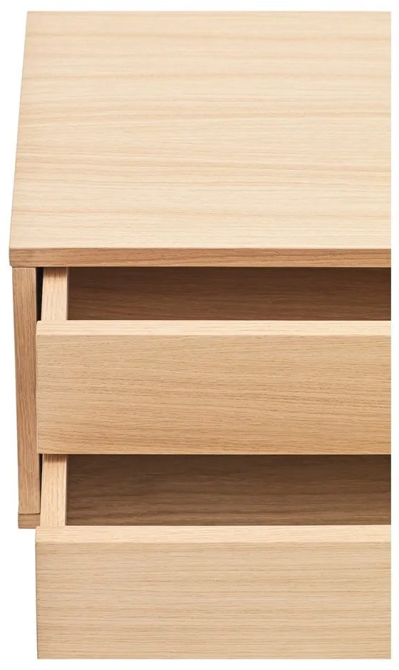 Конзолна маса в тухленочервено с дъбов фурнир Yoko - Teulat