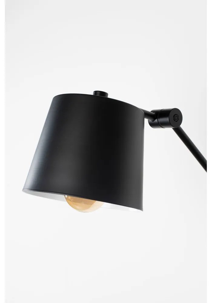 Черна стенна лампа Hajo – White Label