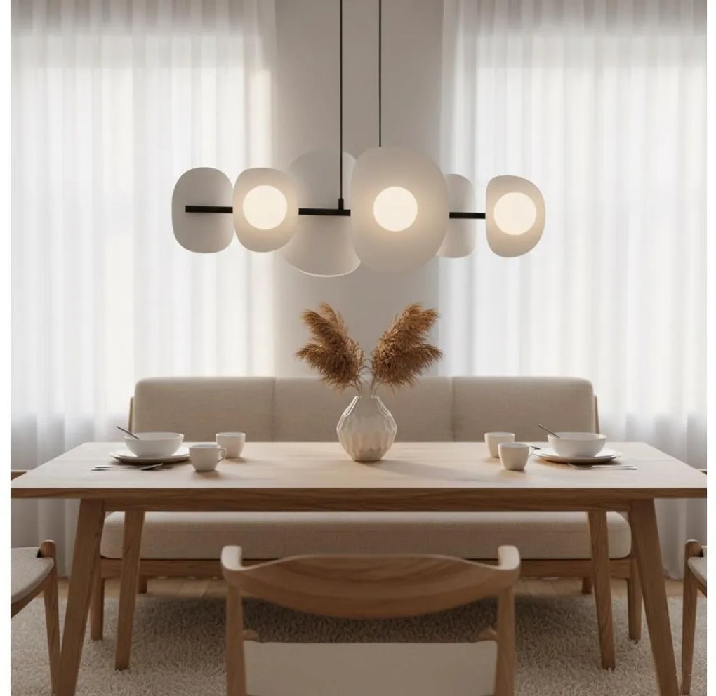 Полилей на кабел ELEMENTI 6xG9/8W/230V сив