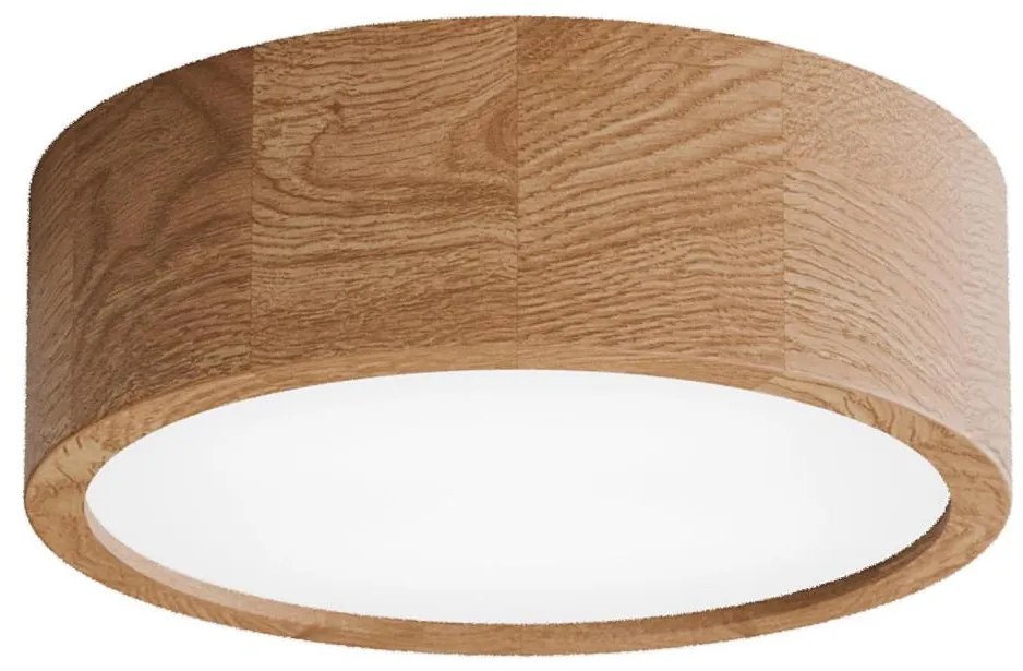 Плафон със сензор CLEO, 2xE27/24W/230V, Ø 27,5 см, дъб