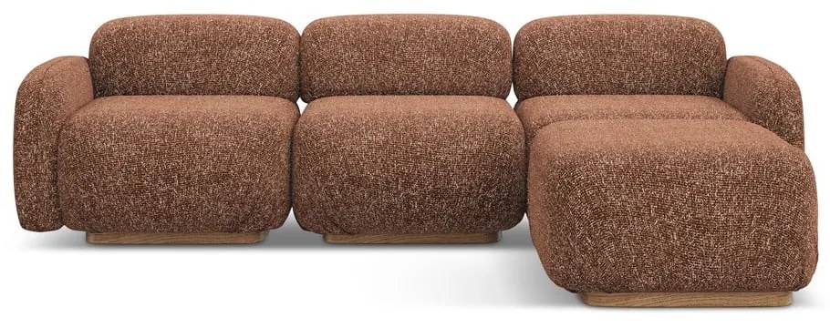 Оранжев/кафяв модулен ъглов диван (променлив) Ailani – Makamii