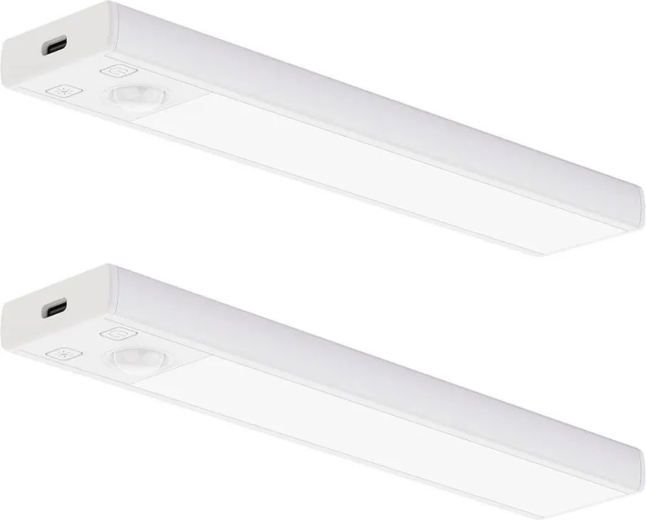 Комплект 2x зареждаемо LED осветление за мебели със сензор VIRO LED/1W/800 mAh 20 cm CCT бяло