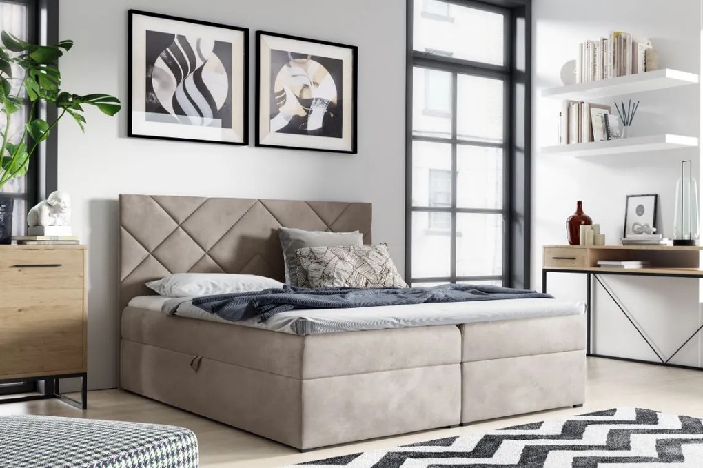 Тапицирано легло Box 3-Mpez-140 x 200