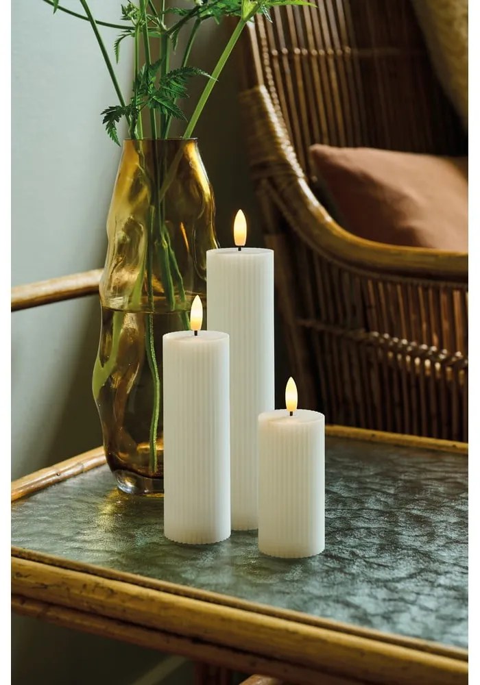 Бели светлинни декорации в комплект от 3 Smilla - Sirius