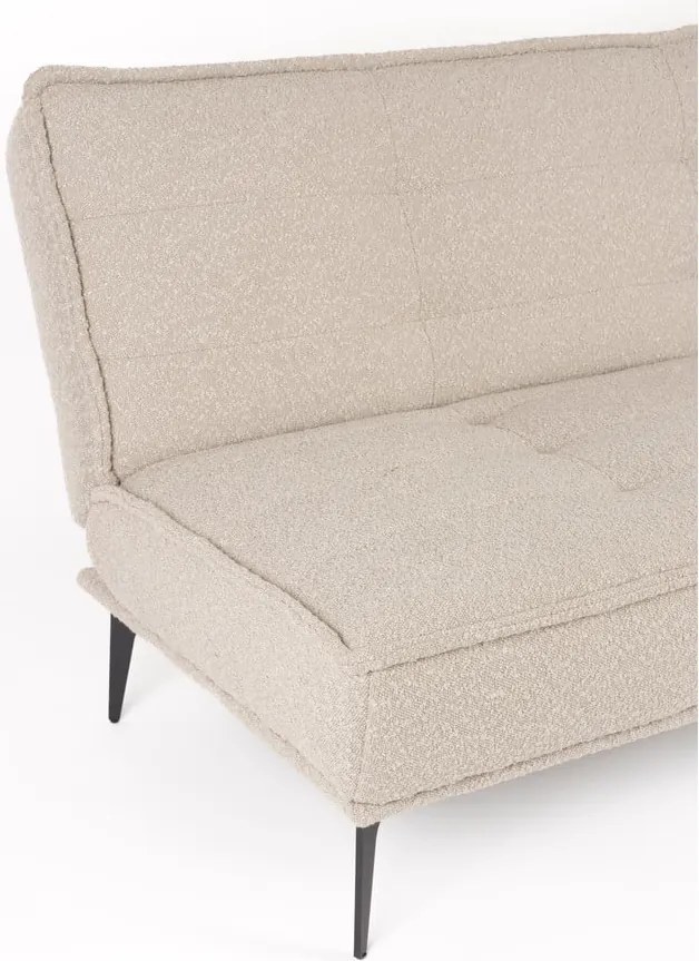 Бежов сгъваем диван от букле 184 cm Cielke – White Label