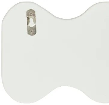 Рафт за стена atmosphera Salina, MDF, Бял, 53 см