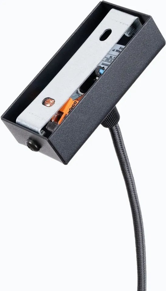 Черно метално LED висящо осветително тяло Nebula – Sollux