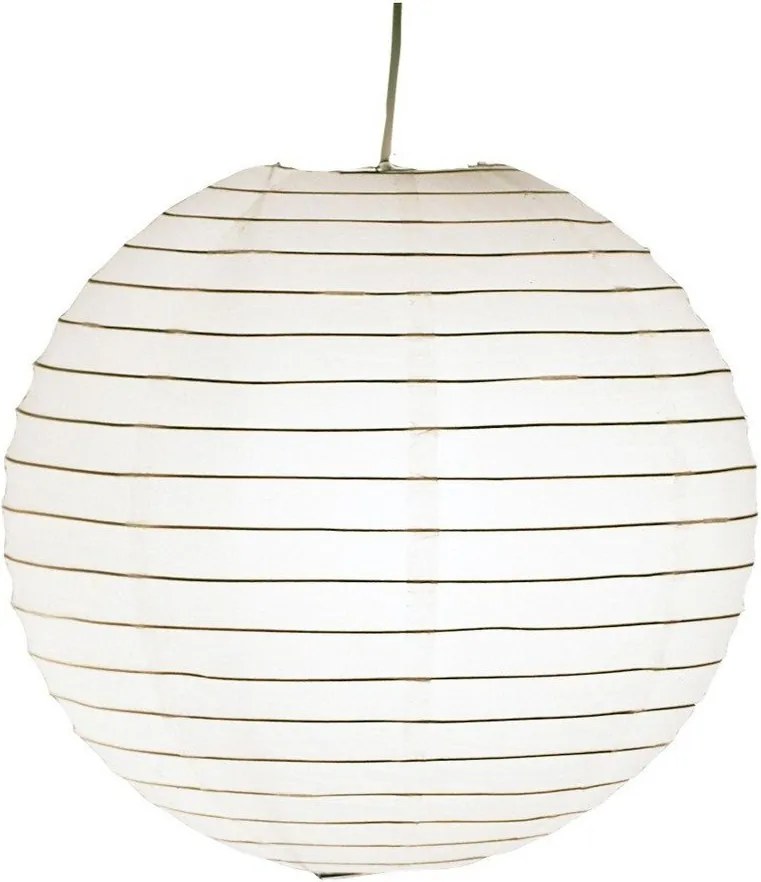 Бял абажур ø 40 cm Paper – Trio