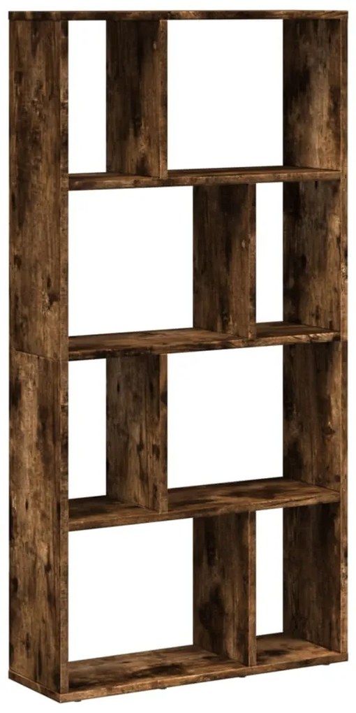 858151 vidaXL Библиотека, опушен дъб, 60x20x120,5 см, инженерно дърво