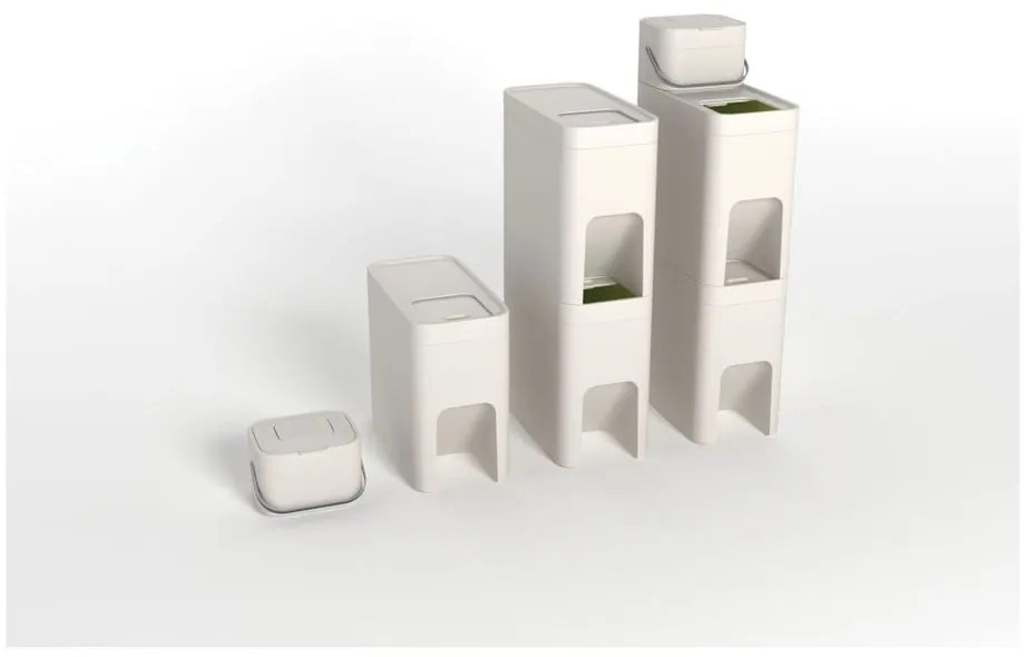 Бял контейнер за компостируеми отпадъци 4 L Intelligent Waste - Joseph Joseph