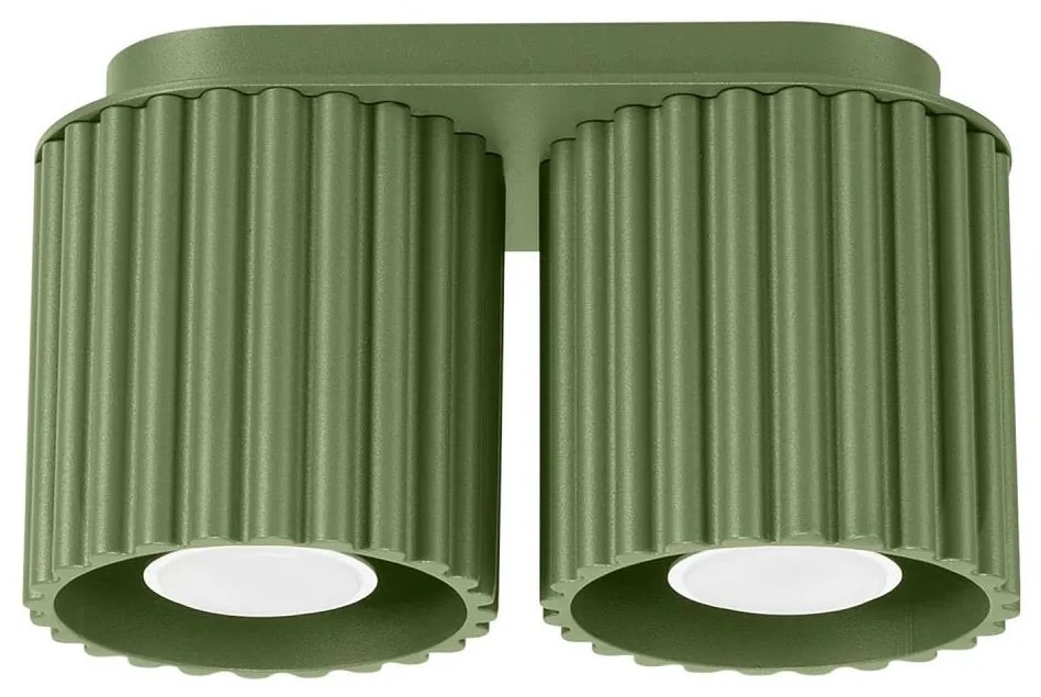 Sollux  SL.1795 - Точково осветително тяло AURA 2xGU10/10W/230V зелено