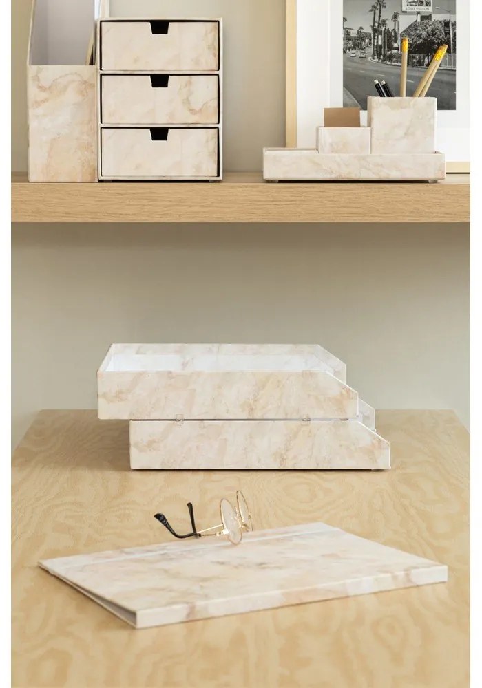 Картонени органайзери в комплект от 2 бр. за докумнети Hakan Paper Laminate – Bigso