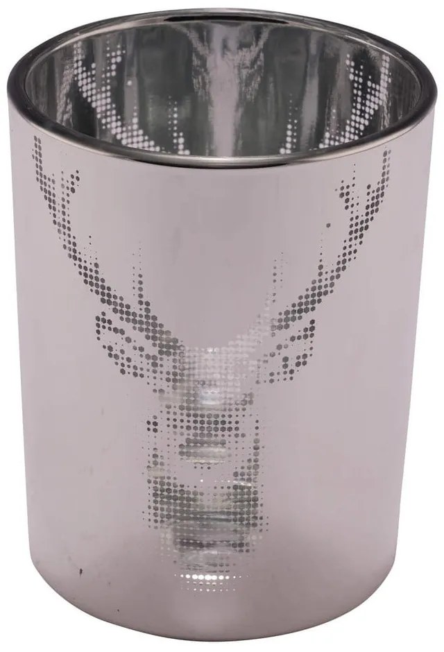 Сребърен свещник с коледен мотив - Ego Dekor