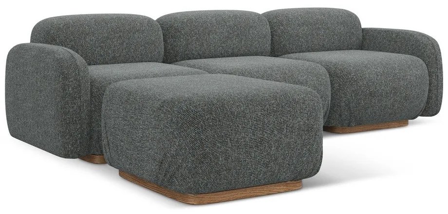 Сив модулен ъглов диван (променлив) Ailani – Makamii