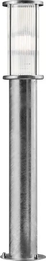 Nordlux - Външна лампа LINTON 1xE27/15W/230V IP54 сребриста 80 см